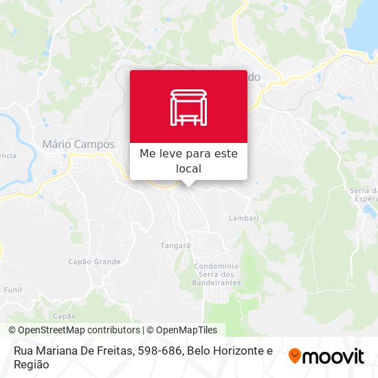 Rua Mariana De Freitas, 598-686 mapa