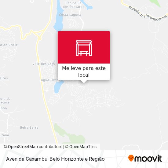 Avenida Caxambu mapa