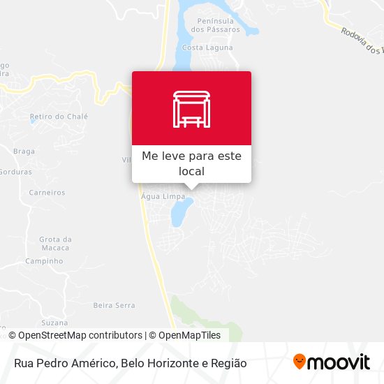 Rua Pedro Américo mapa