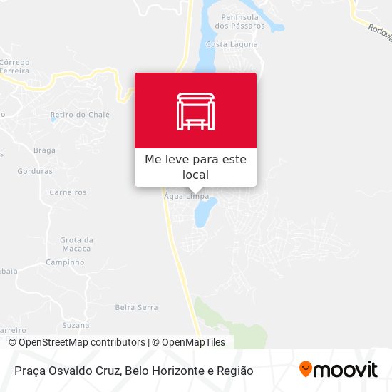 Praça Osvaldo Cruz mapa