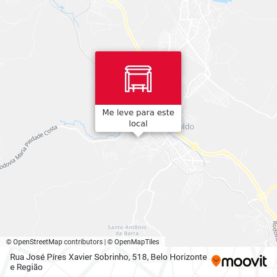 Rua José Píres Xavier Sobrinho, 518 mapa