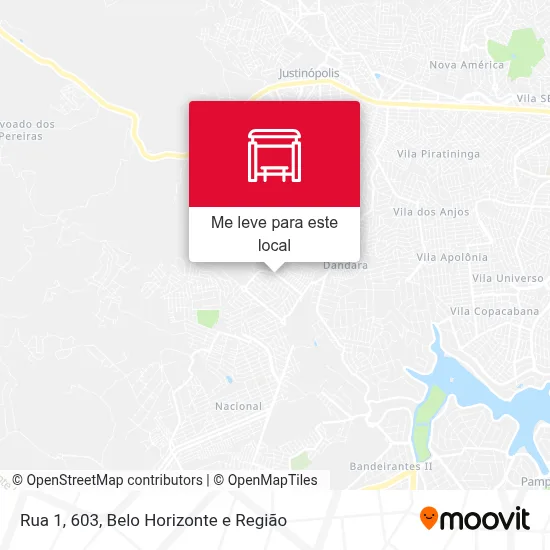 Rua 1, 603 mapa