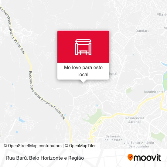Rua  Barú mapa