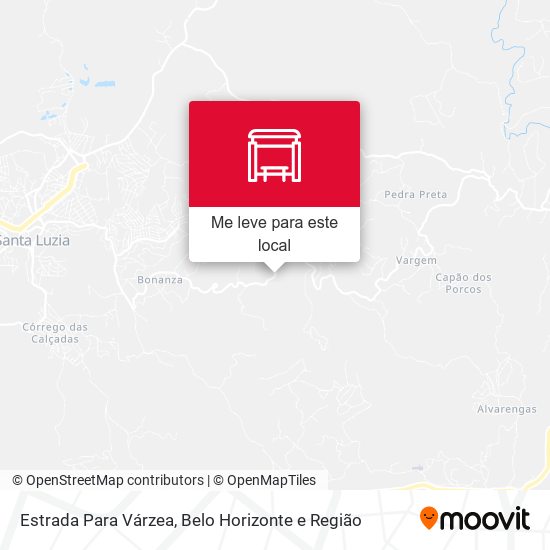 Estrada Para Várzea mapa