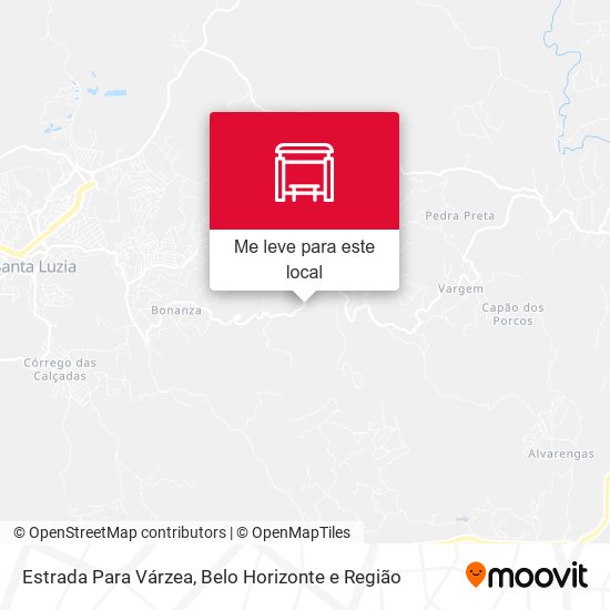 Estrada Para Várzea mapa