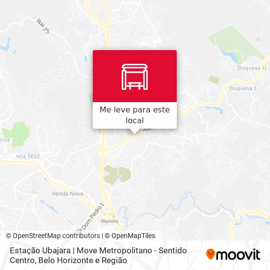 Estação Ubajara | Move Metropolitano - Sentido Centro mapa