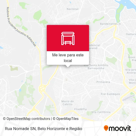 Rua Nomade SN mapa
