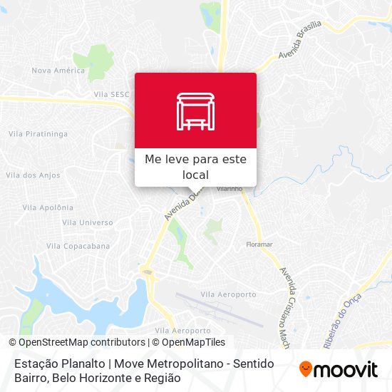 Estação Planalto | Move Metropolitano - Sentido Bairro mapa