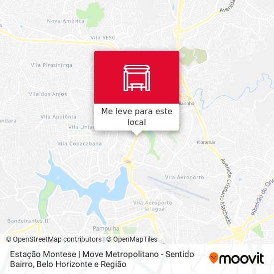 Estação Montese | Move Metropolitano - Sentido Bairro mapa