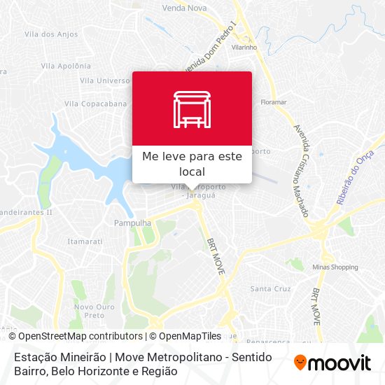 Estação Mineirão | Move Metropolitano - Sentido Bairro mapa