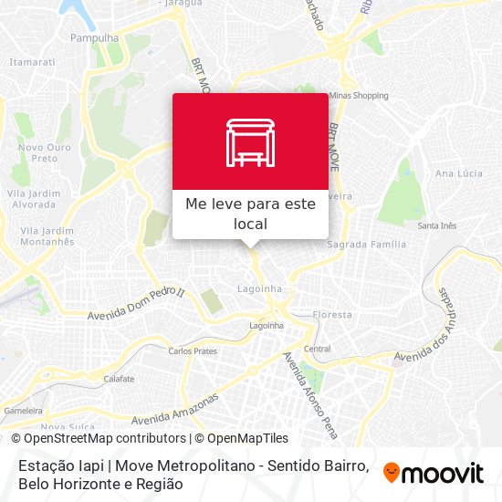 Estação Iapi | Move Metropolitano - Sentido Bairro mapa