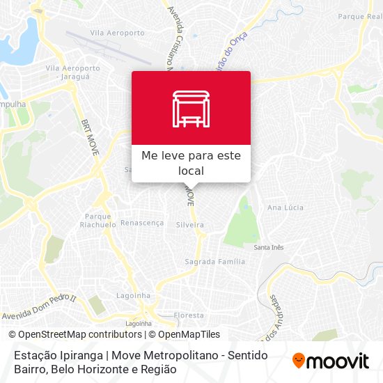 Estação Ipiranga | Move Metropolitano - Sentido Bairro mapa