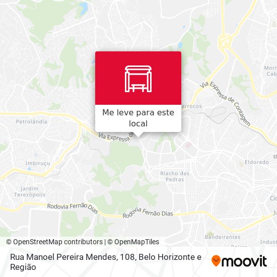 Rua Manoel Pereira Mendes, 108 mapa