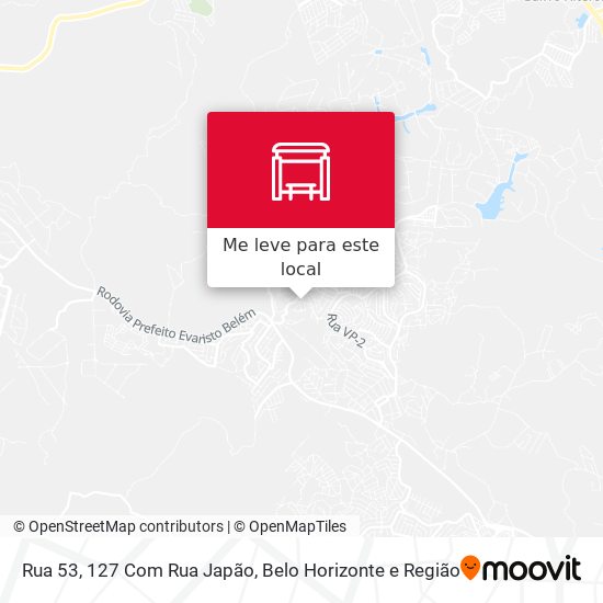 Rua 53, 127 Com Rua Japão mapa
