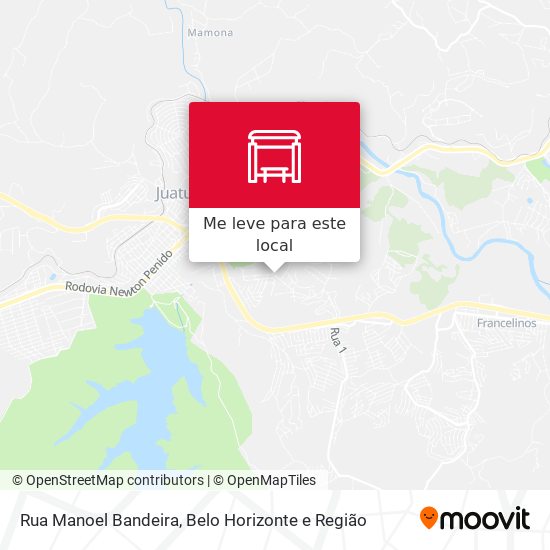 Rua Manoel Bandeira mapa