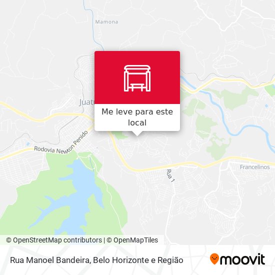 Rua Manoel Bandeira mapa