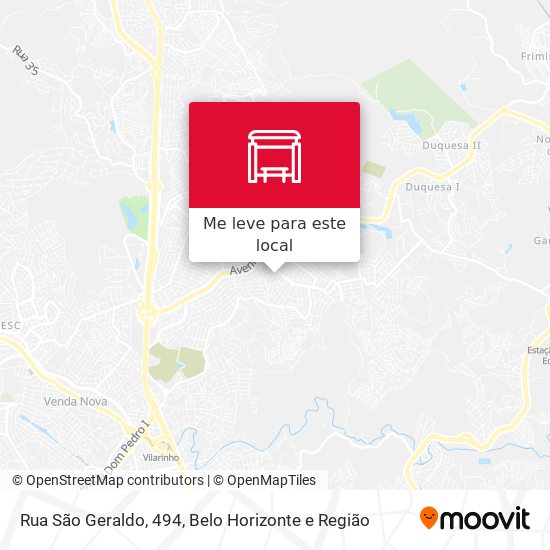 Rua São Geraldo, 494 mapa