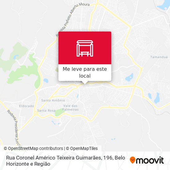 Rua Coronel Américo Teixeira Guimarães, 196 mapa