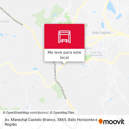 Av. Marechal Castelo Branco, 3865 mapa