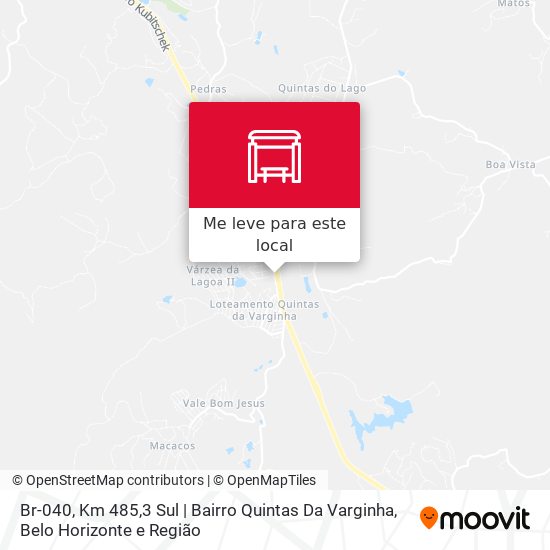 Br-040, Km 485,3 Sul | Bairro Quintas Da Varginha mapa
