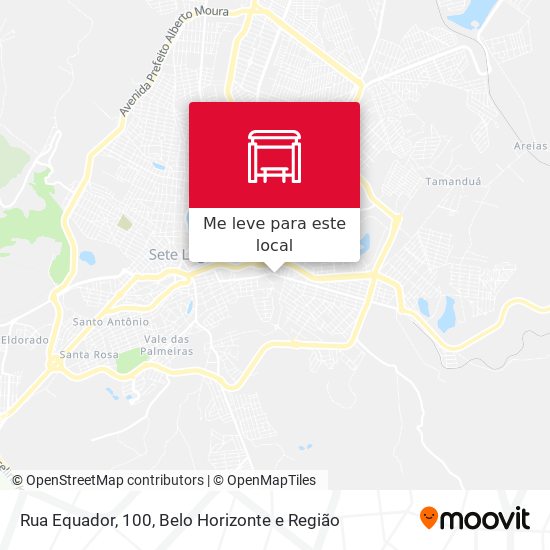 Rua Equador, 100 mapa