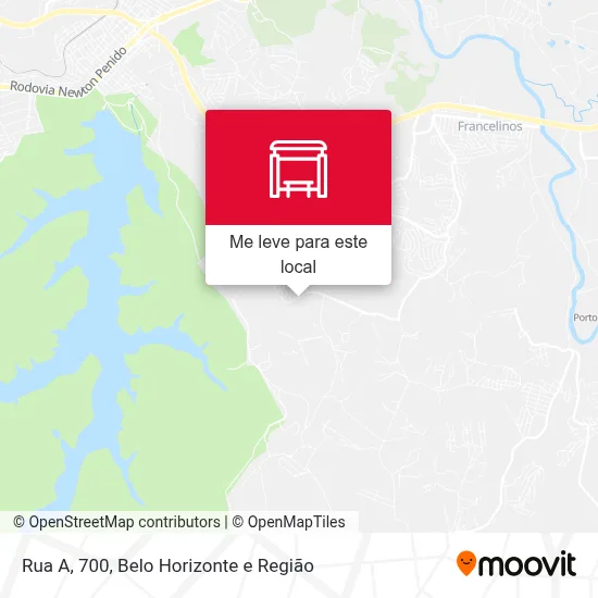 Rua A, 700 mapa