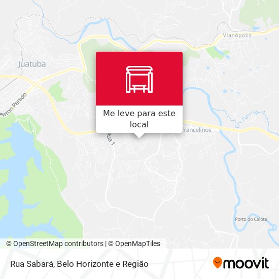 Rua Sabará mapa