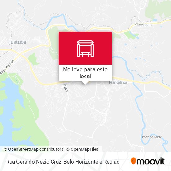Rua Geraldo Nézio Cruz mapa