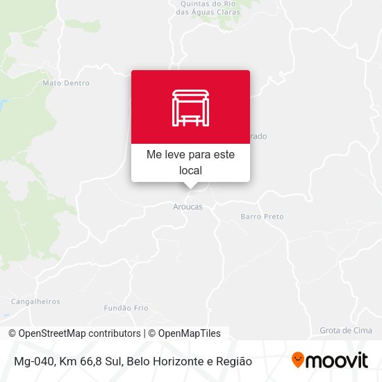 Mg-040, Km 66,8 Sul mapa