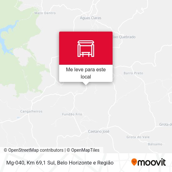 Mg-040, Km 69,1 Sul mapa