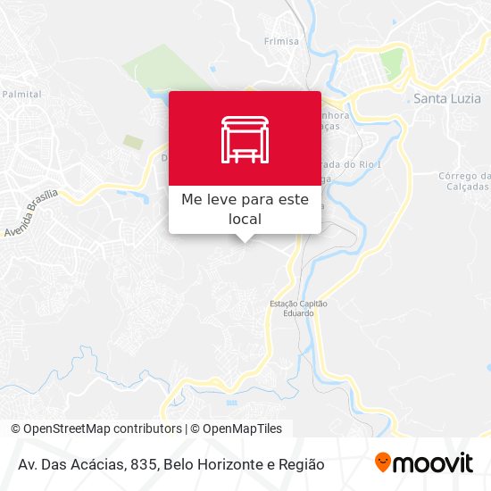 Av. Das Acácias, 835 mapa