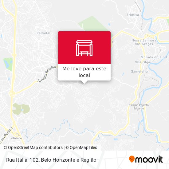 Rua Itália, 102 mapa