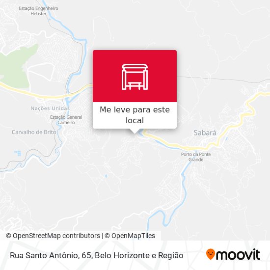 Rua Santo Antônio, 65 mapa