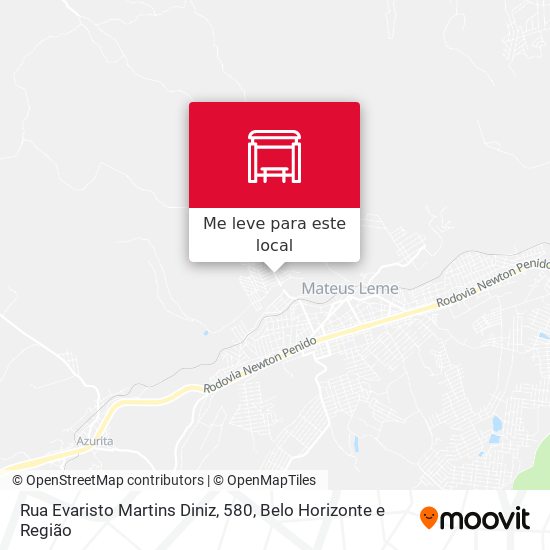 Rua Evaristo Martins Diniz, 580 mapa