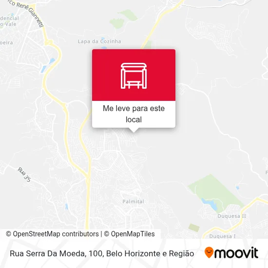 Rua Serra Da Moeda, 100 mapa