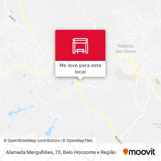 Alameda Mergulhões, 70 mapa