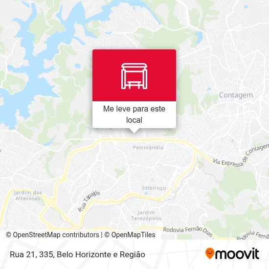 Rua 21, 335 mapa