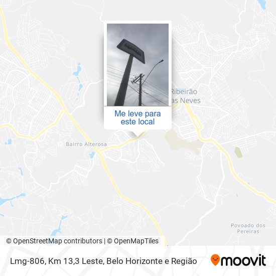 Lmg-806, Km 13,3 Leste mapa