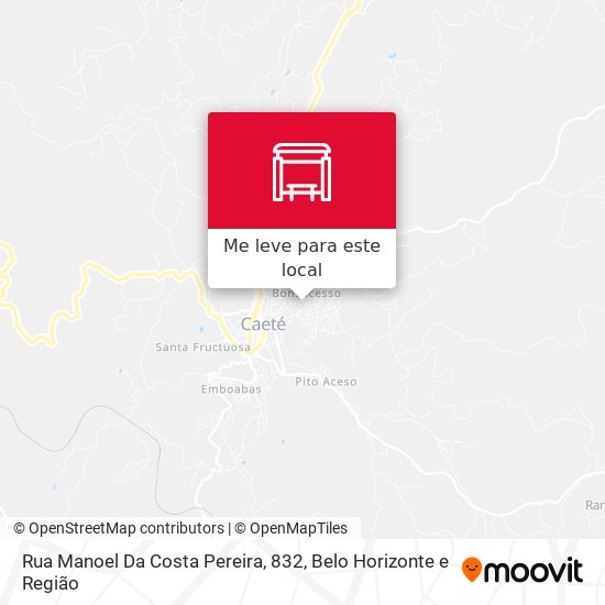 Rua Manoel Da Costa Pereira, 832 mapa