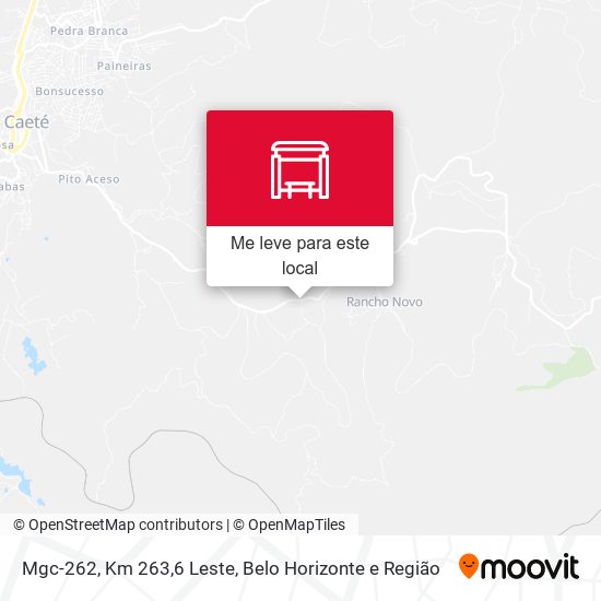 Mgc-262, Km 263,6 Leste mapa
