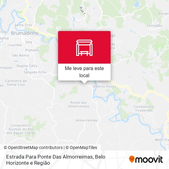 Estrada Para Ponte Das Almorreimas mapa