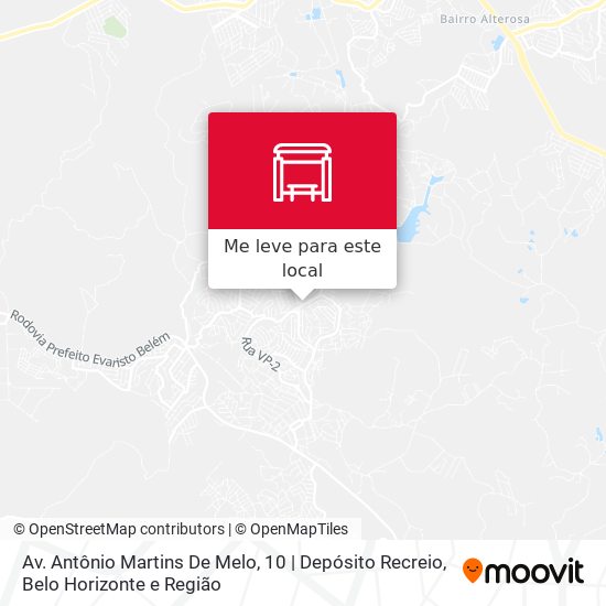 Av. Antônio Martins De Melo, 10 | Depósito Recreio mapa