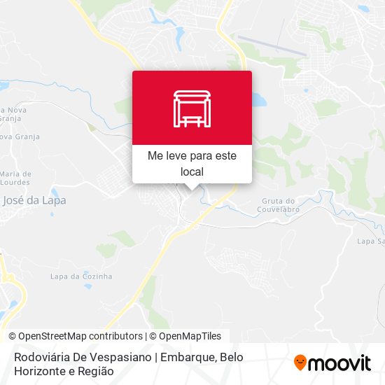 Rodoviária De Vespasiano | Embarque mapa