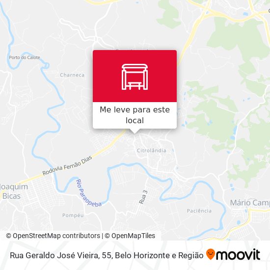 Rua Geraldo José Vieira, 55 mapa