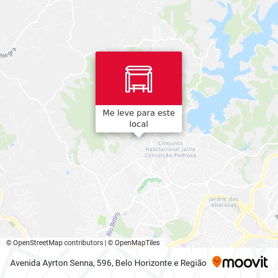 Avenida Ayrton Senna, 596 mapa