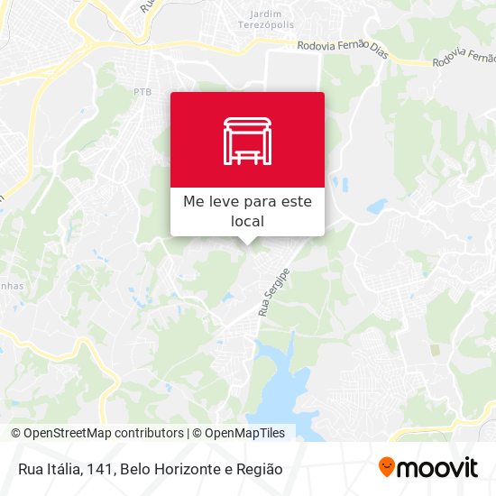 Rua Itália, 141 mapa