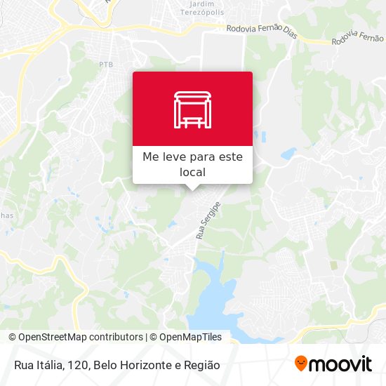 Rua Itália, 120 mapa