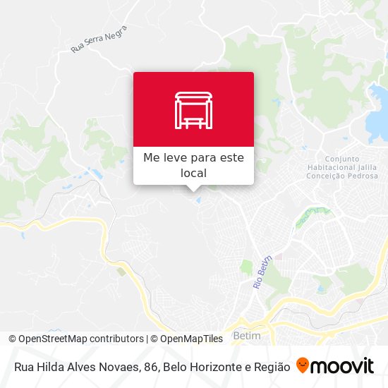 Rua Hilda Alves Novaes, 86 mapa
