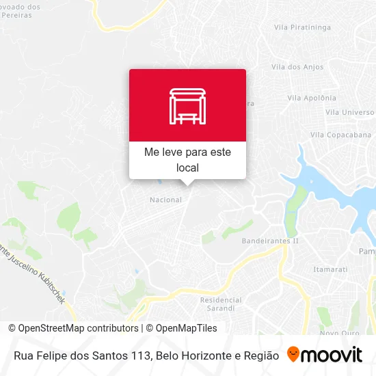 Rua Felipe dos Santos 113 mapa