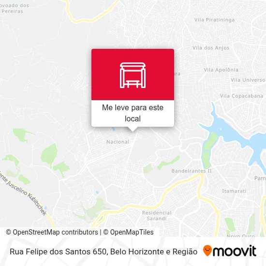 Rua Felipe dos Santos 650 mapa